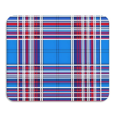 

ALAZA Dish Drying Mat for Kitchen Blue Checkered Counter Absorbent Draining Pad 23.6 x19.7