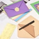 thumbnail image 5 of Uxcell 20 Paquete de Sobres Verde Hierba 5x7 con Tarjetas, Sobres A7 con Solapa en V y Adhesivos Dorados para Tarjetas de Felicitación e Invitaciones, 5 of 6