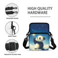 thumbnail image 7 of FUIALDOLG Crossbody Shoulder Bag with Panda Starry Sky Print, Lightweight Polyester Zipper Purse for Women, Adjustable Small Messenger Bag for Travel and Daily Use, 7 of 7