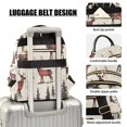 thumbnail image 3 of FORMRS Mini Backpack Purse for Women Quilted Travel Daypack Casual Shoulder Bag, Plaid Deer, 3 of 7