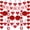 A001, variant on 8.2ft Felt Heart Flag Valentines Day Garland Banner Decorations Party Love Heart String for Anniversary Wedding Party Home Office Wall Decorations Supplies