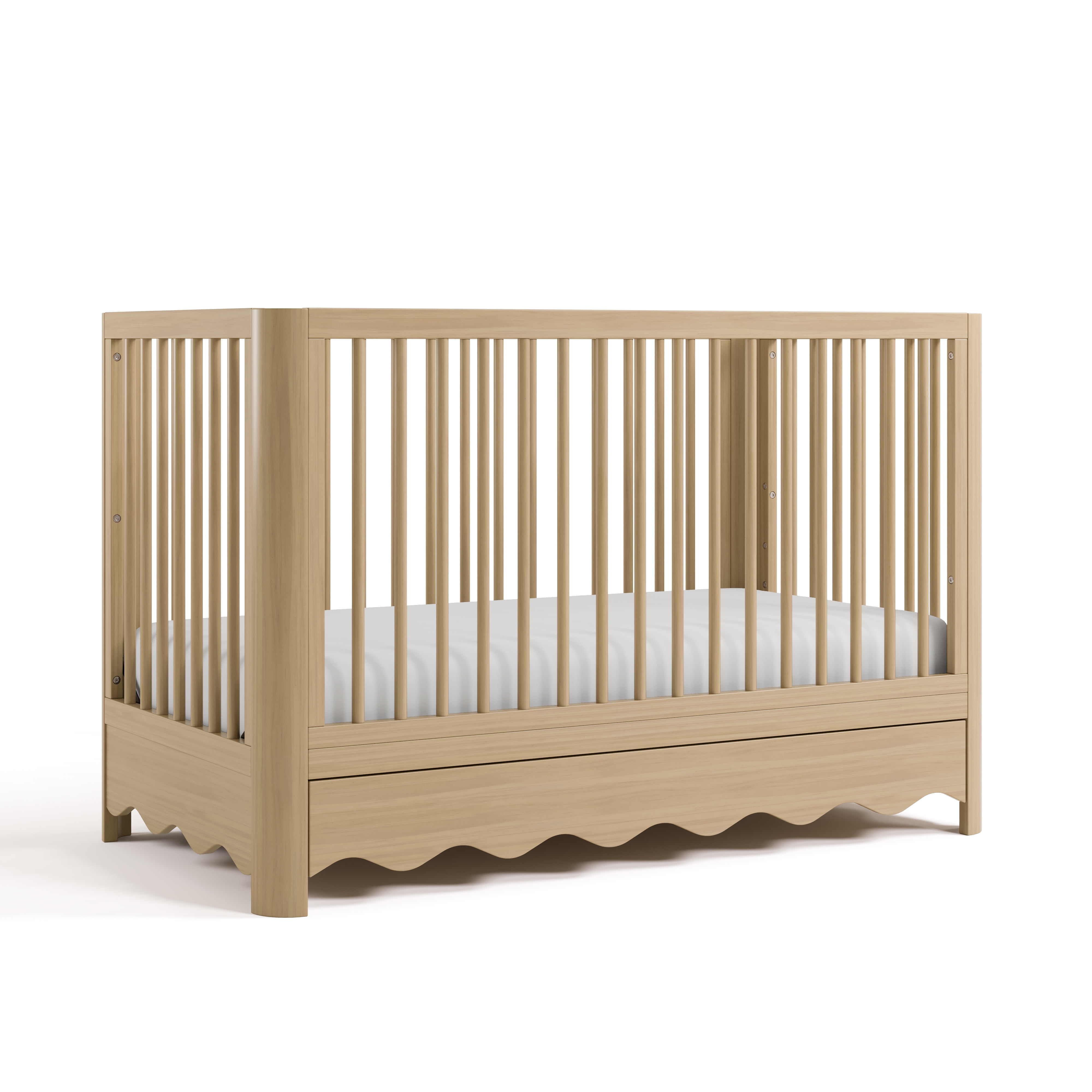 Art of Nursery by Storkcraft Casablanca 5-in-1 Convertible Baby Crib with Drawer, Driftwood