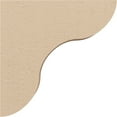 thumbnail image 3 of 2"W x 10"D x 10"H Thin Carmel Rough Cedar Woodgrain TimberThane Corbel, Primed Tan, 3 of 6