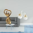thumbnail image 2 of Figura decorativa de pareja, estatua, recuerdo, regalo, escultura, enamorados, adorno de Valentín, aniversario, novia, familia, cisne masculino, a, 2 of 8