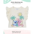 thumbnail image 2 of Disney Lilo and Stitch Girls Skort & T-Shirt Set, Summer Outfit with Ruffle Skirt for Toddler & Little Kids (Multi, 4), 2 of 5