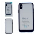 thumbnail image 3 of TopSave Goospery Bumper X PC Clear Back w/Color Bumper Rim Case For iPhone XR(6.1"), Blue, 3 of 3
