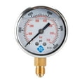 thumbnail image 1 of Medidor de vacío para general Medidor de dial con relleno de inferior BSP de 1/4 "TAMAÑO 10000psi shamjiam Manómetro de vacío, 1 of 8