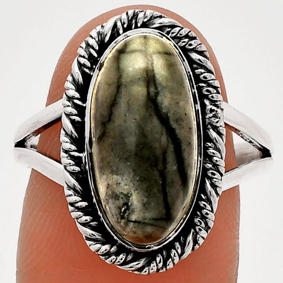 Natural Picasso Jasper 925 Sterling Silver Ring s.9 Jewelry R-1014 SDR231727