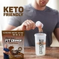 thumbnail image 4 of Fit Crunch Protein Powder, Chocolate Deluxe, 25g Protein, 18 Servings, 4 of 7