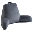 thumbnail image 1 of Almohada de lectura OAISZ XL con espuma viscoelástica triturada, color gris, 1 of 6