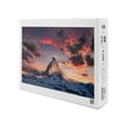 thumbnail image 2 of The Alps, Switzerland, Matterhorn Mountain Peak and Sunset (1000 Piece Puzzle, Size 19x27, Challenging Jigsaw Puzzle for Adults and Family, Made in USA), 2 of 4