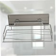 thumbnail image 4 of NICEXMAS Punch Free Tissue Storage Rack Toilet Tissue Holder Silver No Trace for Bathroom 1Set, 4 of 8