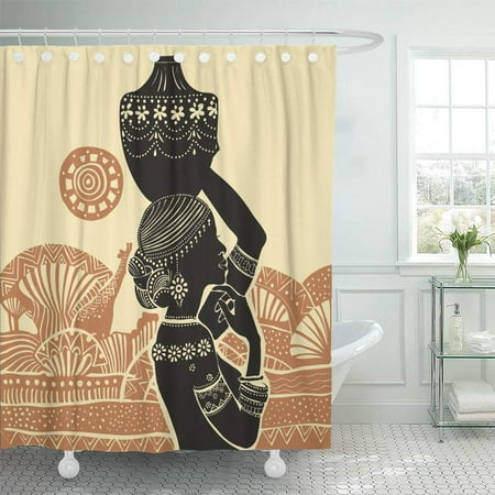 Pknmt Orange Life Beautiful Black Woman African Silhouette