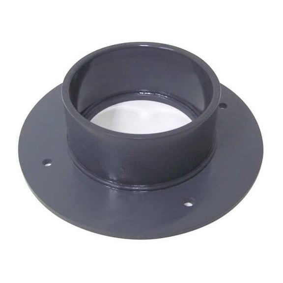 Plastic Supply Flange,4" Duct Size PVCF04