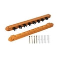 thumbnail image 4 of koolsoo Billiard Pool Cue Rack Wood Wall Mount for Billiards Clubs Game Room Players Yellow, 4 of 9