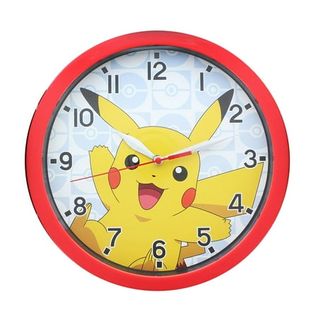 Pokemon Playful Pikachu 9 . 5 Wall Clock photo Pokemon Playful Pikachu 9 . 5 Wall Clock photo