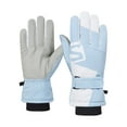 thumbnail image 3 of BAOSITY Winter Ski Gloves Snowboard Gloves Touchscreen Mittens for Cold Weather Lightweight Warm Thickened Gloves for Outdoor Cycling Blue White, 3 of 8