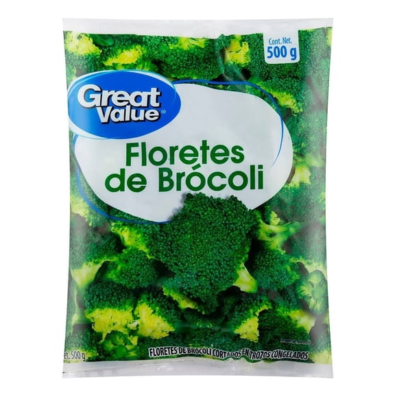 Brócoli Great Value congelados cortado en trozos 500 g