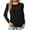 Black, variant on qolati Women's Dressy Casual Long Sleeve T-Shirts Trendy Crew Neck Puffy Sleeve Tunic Shirt Classic Fit Basic Lightweight Going Out Tops