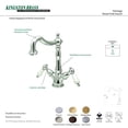 thumbnail image 3 of Kingston Brass Heritage Two Handle Vessel Sink Faucet with Optional Cover Plate, 3 of 3