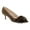 Chocolate, variant on YDN Women's Pointed Toe Pumps Low Kitten Heels Slip On Buckle Style Basic Dress Shoes for Party Daily Office Prom Size 7 Black