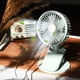 thumbnail image 1 of Pequeño ventilador, de clip, de escritorio, recargable USB, de clip, con luz, Verde, 1 of 6