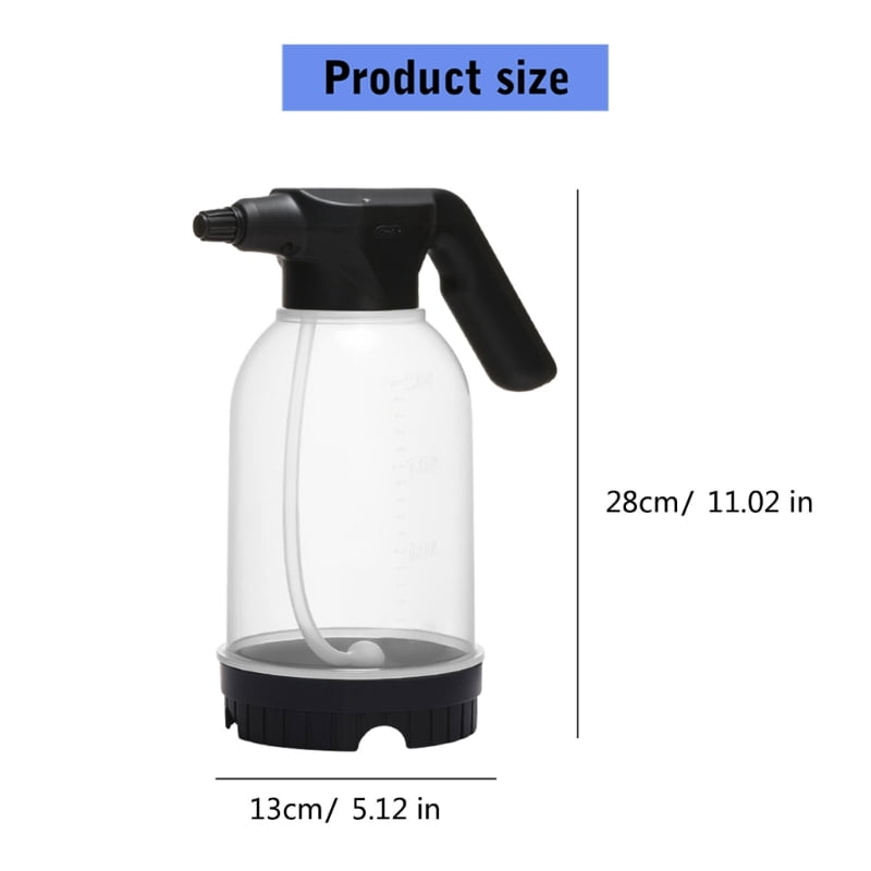 AOOOWER Ergonomic Electric 2L Watering Can For Plant Adjustable Pressure Sprayed Bottle