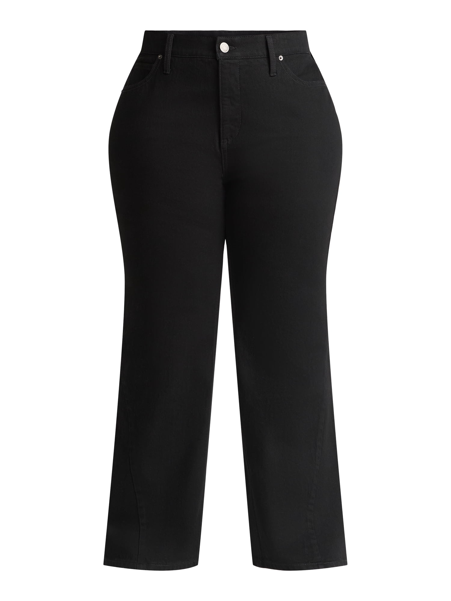 Terra & Sky Women's Plus Size High Rise Flare Jeans, 30" Inseam, Sizes 16W-28W