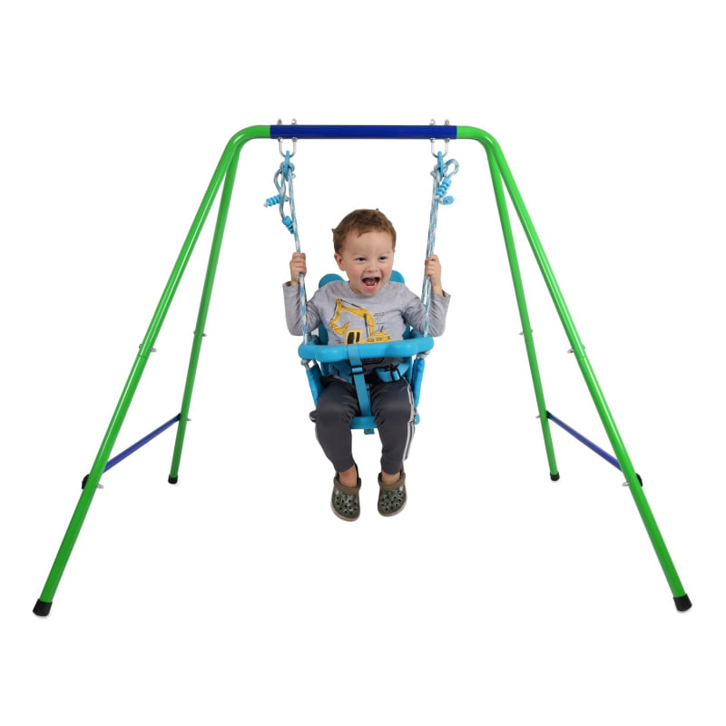 Folding Toddler Swing Frame Secure, Outdoor Infant Swing With Frame