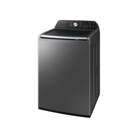 Samsung - 4.4 cu. ft. Top Load Washer with ActiveWave Agitator and Active WaterJet - Platinum