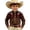 Brown, variant on Gunia Western Cowboy Shirts For Boys Long Sleeve Print Shirt Tops Casual Button Up Blouse Youth Shirts For Boys Brown 8-9 Years
