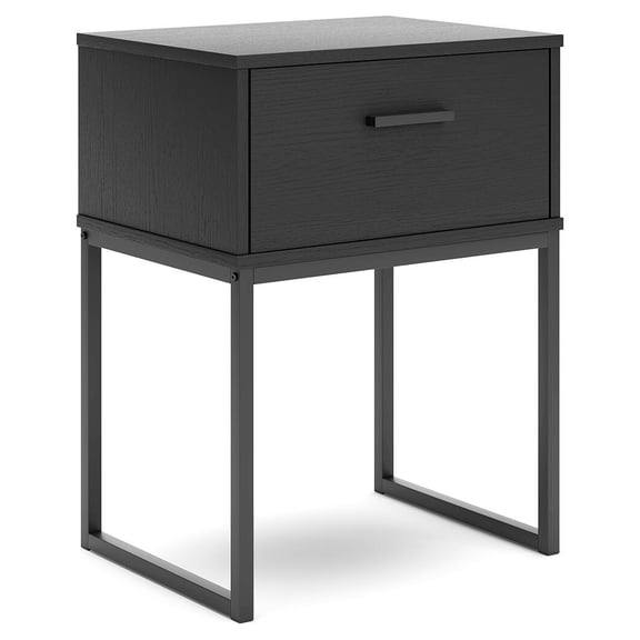 Signature Design by Ashley Socalle 1 Drawer Nightstand, Black