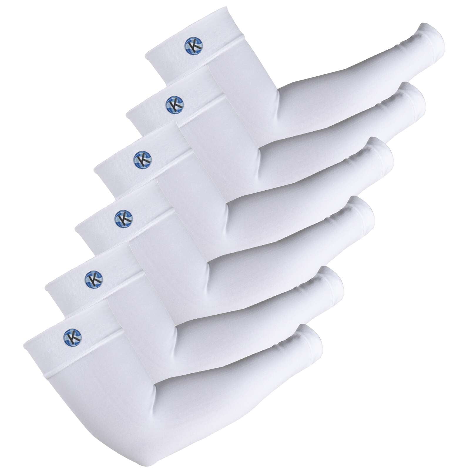 Kinship Comfort Brands Arm Compression Sleeves for Men & Women | Arm Brace Support Sleeve provides pain relief for Lymphedema, Neuropathy, Arthritis, Bursitis, Tendonitis, Tennis Elbow | 3 Pair