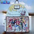 thumbnail image 2 of Nuevo bolso de hombro con doble correa para mujer con diseño de dibujos animados de la serie de televisión Friends de Loungefly, estilo puerta principal, estilo Chibi, mochila informal para niños, 2 of 6