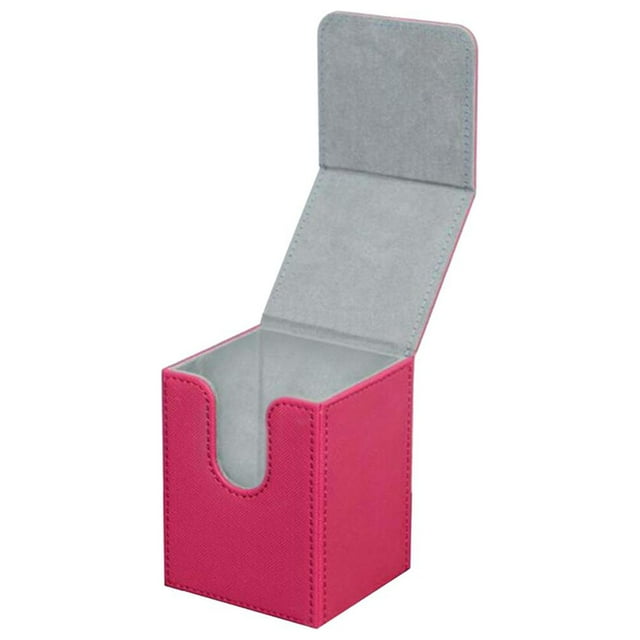Trading Card Deck Box, Card Holder Display Storage Protective Durable Hobbies Toys Card Case Card Organization for Collectible Cards, Album Pink