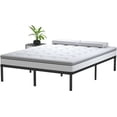 thumbnail image 4 of 12 Inch Bed Frame Queen Size No Box Spring Needed, Heavy Duty Queen Platform Metal Bed Frame Support Up to 3000 lbs, Easy Assembly, Noise Free, Black, 4 of 17