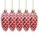 thumbnail image 2 of Adornos Navideños de Bolas de Fruta Pintadas | Paquete de 5 Colgantes de Tuercas de Plástico con Lentejuelas Doradas | 9,1 X 3,8 Cm para Árbol de Navidad y Decoración Del Hogar, 2 of 3