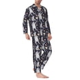 thumbnail image 2 of Fotbe Sloths Dancing Pijama de Hombre con Estampado de Manga Larga, Conjunto de 2 Piezas, Ropa de Dormir Suave y Cómoda con Bolsillos-Medium, 2 of 7