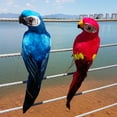 thumbnail image 5 of Walbest 17.7" Realistic Macaw Parrot Lifelike Bird Ornament Artificial Feathered Animal Model Statue DIY Garden Lawn Sculpture Planter Tree Decoration, 5 of 7