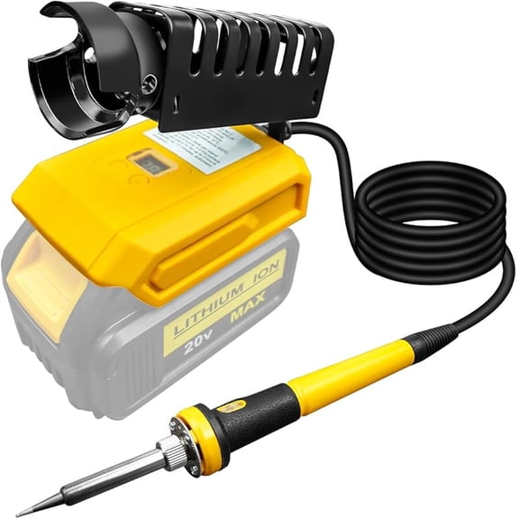 Soldering Iron Station Compatible with Milwaukee 18v Battery, Cordless Soldering Iron Station Tool for DIY Wire Welding (Battery NOT Included)