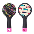 thumbnail image 1 of Colorful Classic Cars Cartoon Pattern Salon Detangling Hair Brush Cushion Base, 1 of 3