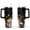 Black-40, variant on 40oz Colorful Botanical Mushroom Stainless Steel Flip Straw Tumbler Spill Proof Travel Cup Double Wall Vacuum Insulated Coffee Mug with Top Handle