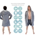 thumbnail image 3 of Bata de natación para adultos, unisex, impermeable con interior polar, 3 of 5