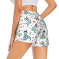 thumbnail image 3 of Haiem Music Lover Dinosaur Women's 2 in 1 Running Shorts - Lightweight Athletic Workout Gym Yoga Breathable Sports Shorts Liner with Phone Pockets-, 3 of 9