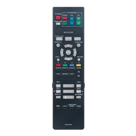 Vinabty GA670PA Replaced Remote Control Fit for Sharp Blu-ray Disc Player BD-HP50 BD-HP50X BD-HP50U