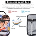 thumbnail image 3 of Initial D Lunch Bag Reusable Lunch Tote Bag Insulated Portable Lunch Box For College Work Office Picnic 10x8x4 Inch, 3 of 9