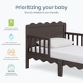 thumbnail image 4 of Dream On Me Maple Ridge Toddler Bed, Chocolate Chip, 4 of 8