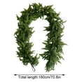thumbnail image 2 of Couronne en Cèdre Matériau en Caoutchouc Souple Texture Réaliste Flexible Épaisse Verte Durable Résistante aux Intempéries pour Cheminée Intérieure Extérieure Fête, 2 of 5