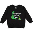 thumbnail image 2 of Inktastic My Grandpa Loves Me Dinosaur Toddler Sweatshirt, 2 of 4