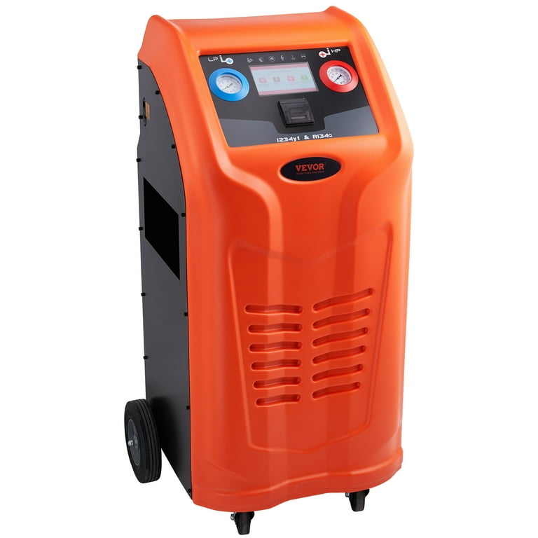 VEVOR Refrigerant Recovery Tank, 50 LBS Capacity, 400 psi Portable Cylinder  Tank with Y-Valve for Liquid/Vapor, High-sealing Recovery Can for  R22/R134A/R410A, Orange+Gray